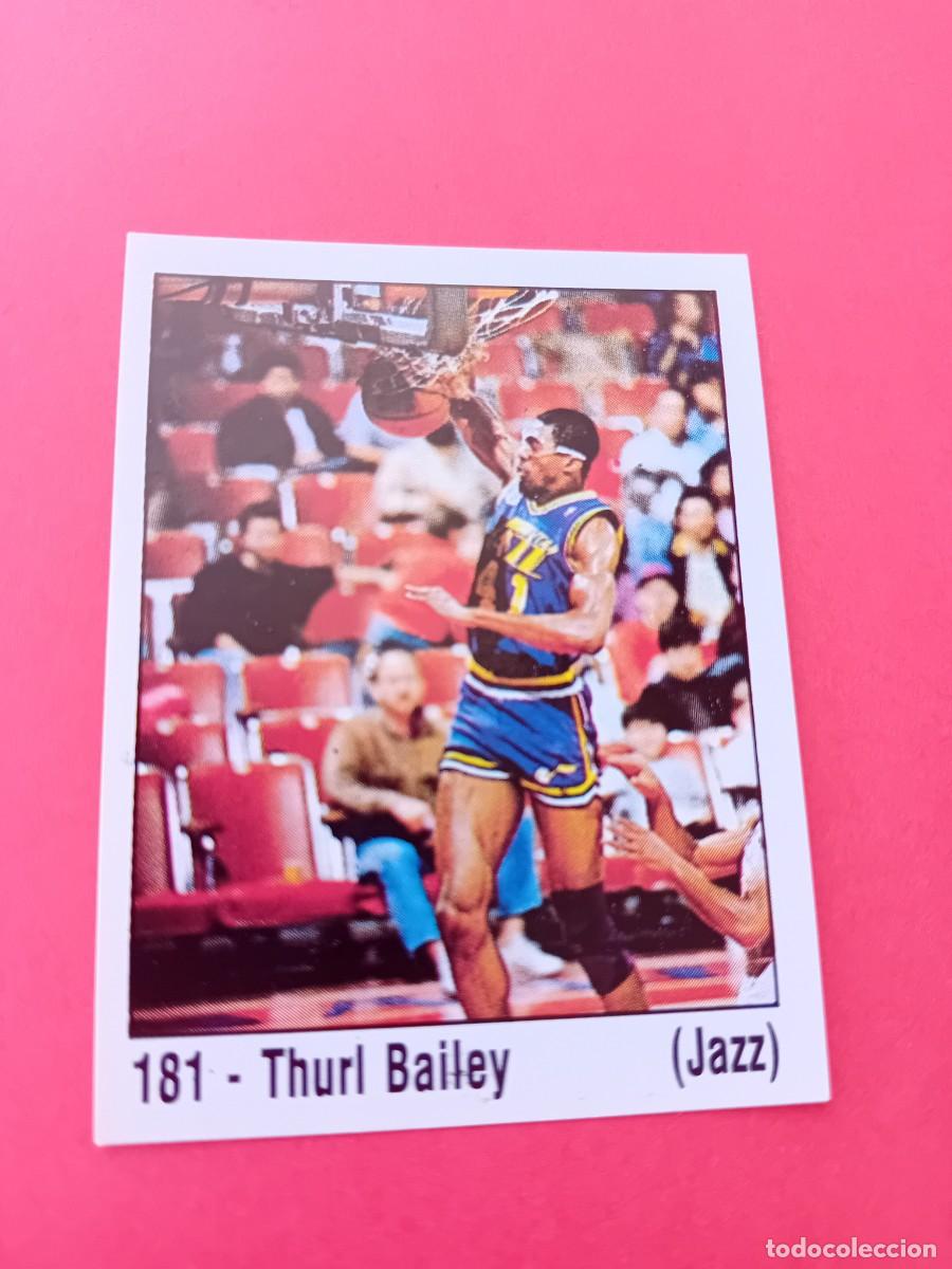 Coleccionismo deportivo: Sticker 181 Thurl Bailey panini NBA 89.