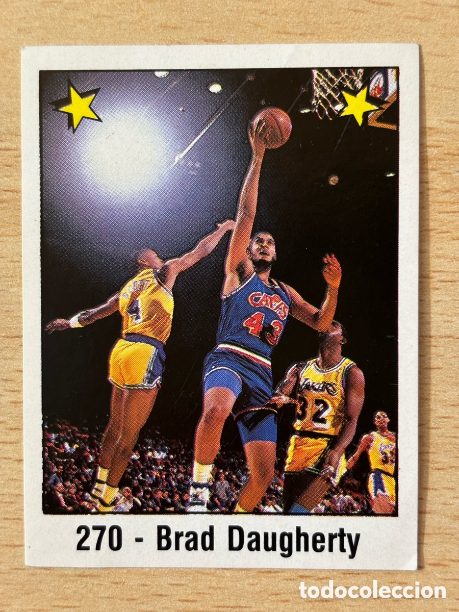 Sports collectibles: # 270 Brad Dougherty Cleveland Cavalliers Panini Basket NBA 89 sin pegar