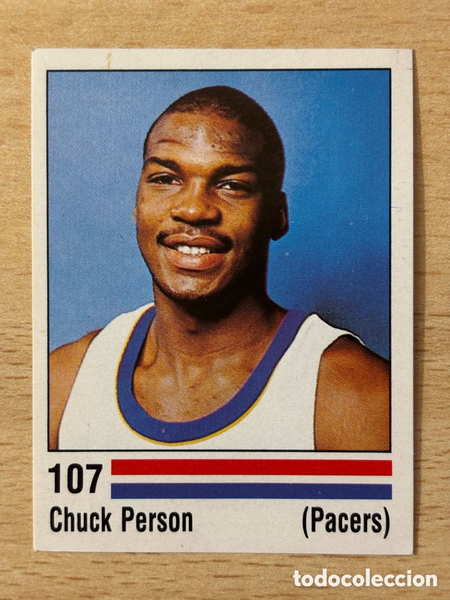 Coleccionismo deportivo: # 107 Chuck Person Indiana Pacers Panini Basket NBA 89 sin pegar