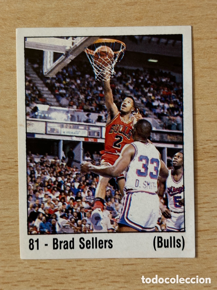 Coleccionismo deportivo: # 81 Brad Sellers Chicago Bulls Panini Basket NBA 89 sin pegar