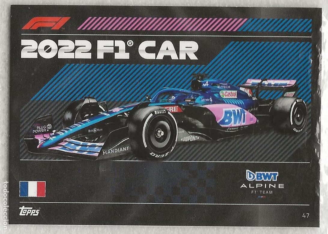 Coleccionismo deportivo: 47 Coche Alpine F1 Turbo Attax 2022