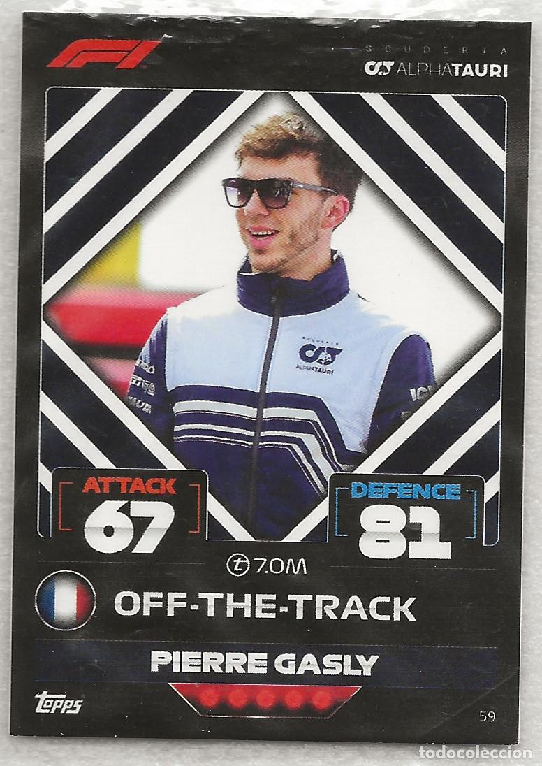 Collezionismo sportivo: 59 Gasly Off-the-Track F1 Turbo Attax 2022