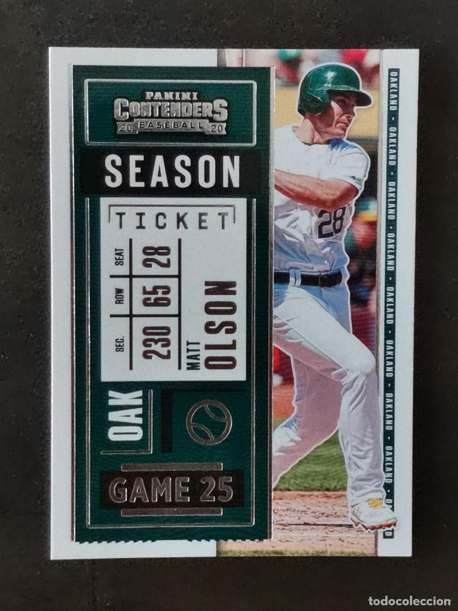 Sammelleidenschaft Sport: Panini Contenders 2020 #13 Matt Olson Oakland Athletics MLB Card