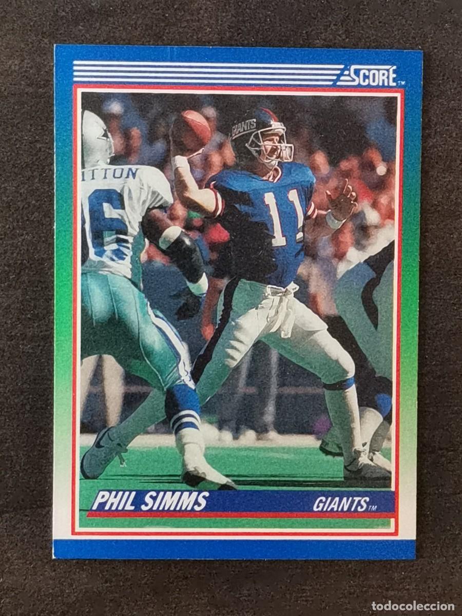 Coleccionismo deportivo: Score Football 1990 #5 Phil Simms New York Giants NFL Card