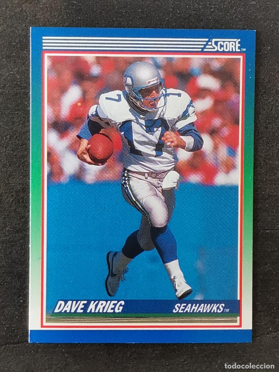 Coleccionismo deportivo: Score Football 1990 #61 Dave Krieg Seattle Seahawks NFL Card