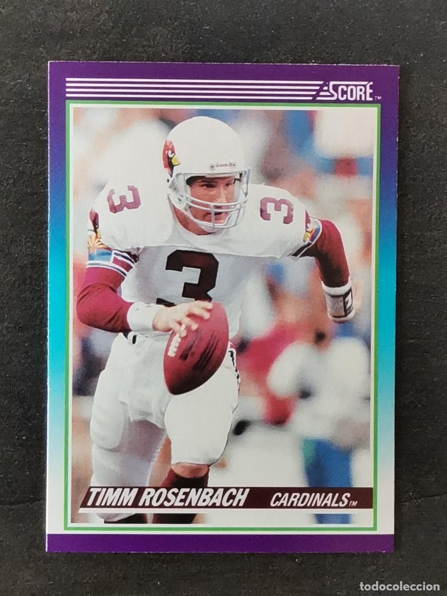 Coleccionismo deportivo: Score Football 1990 #163 Timm Rosenbach Phoenix Cardinals NFL Card