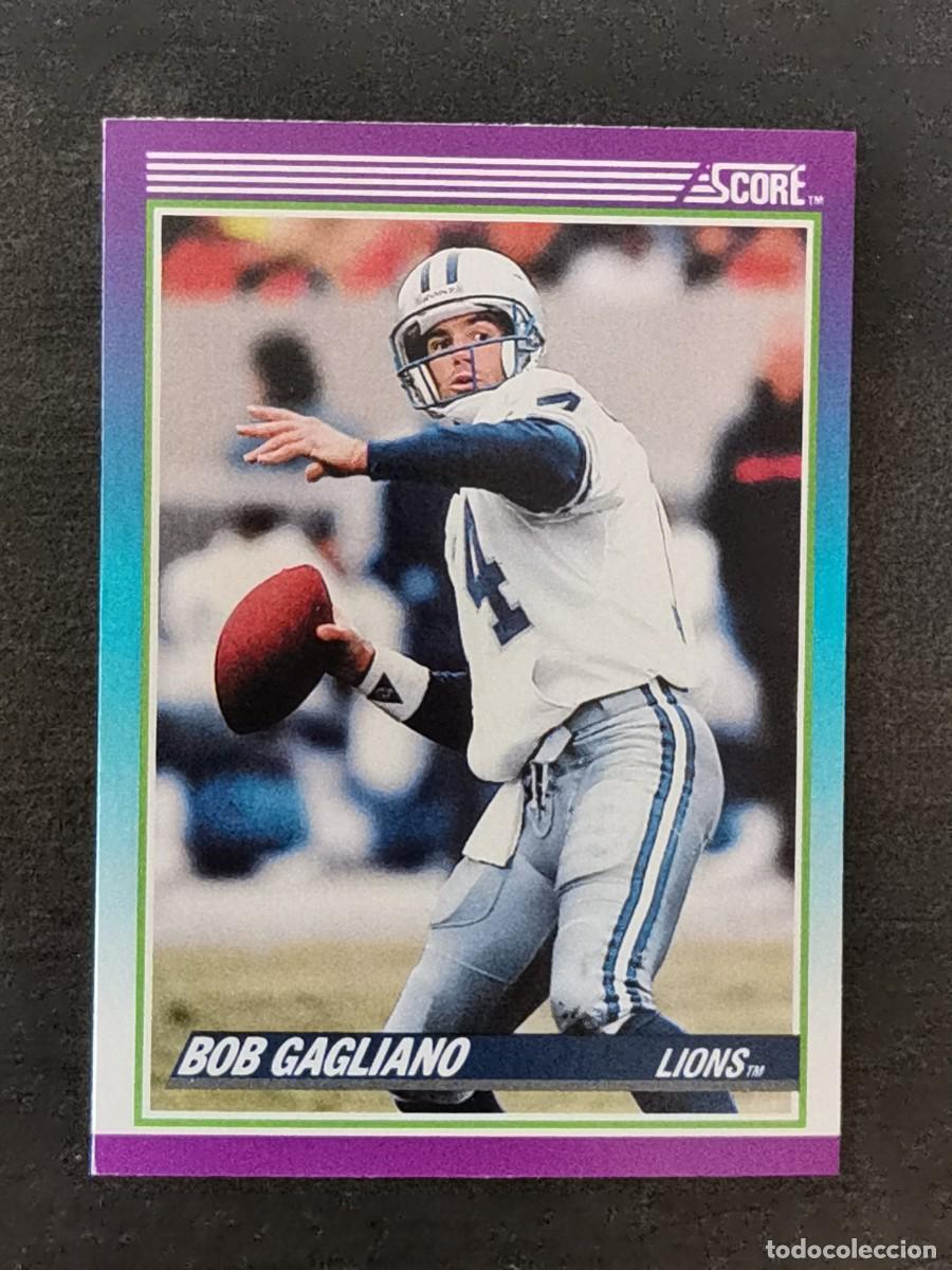 Coleccionismo deportivo: Score Football 1990 #214 Bob Gagliano Detroit Lions NFL Card