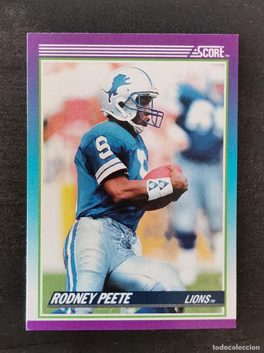 Sammelleidenschaft Sport: Score Football 1990 #219 Rodney Peete Detroit Lions NFL Card