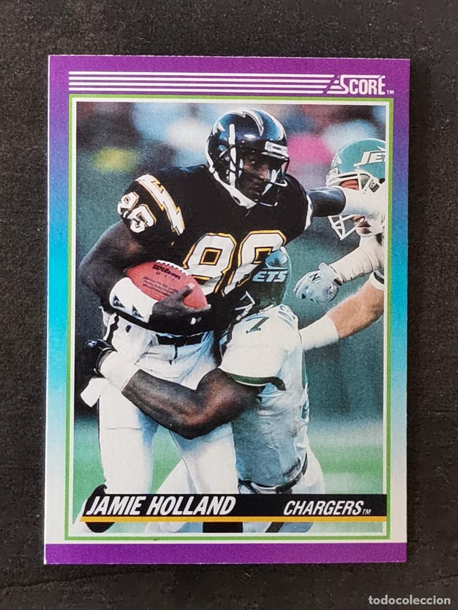 Sammelleidenschaft Sport: Score Football 1990 #211 Jamie Holland San Diego Chargers NFL Card
