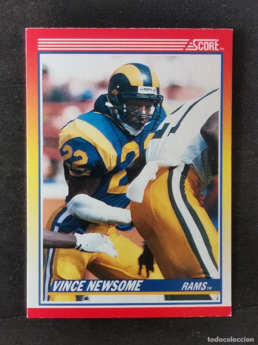 Sammelleidenschaft Sport: Score Football 1990 #222 Vince Newsome Los Angeles Rams NFL Card