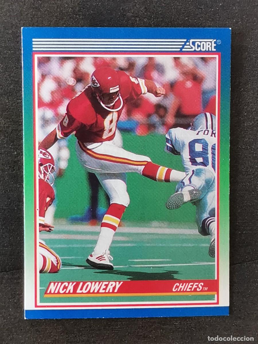 Sammelleidenschaft Sport: Score Football 1990 #372 Nick Lowery Kansas City Chiefs NFL Card