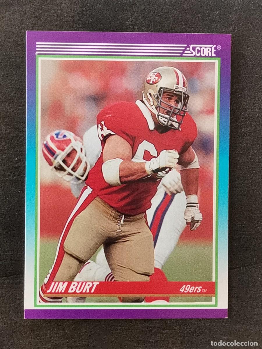 Sammelleidenschaft Sport: Score Football 1990 #545 Jim Burt San Francisco 49ers NFL Card