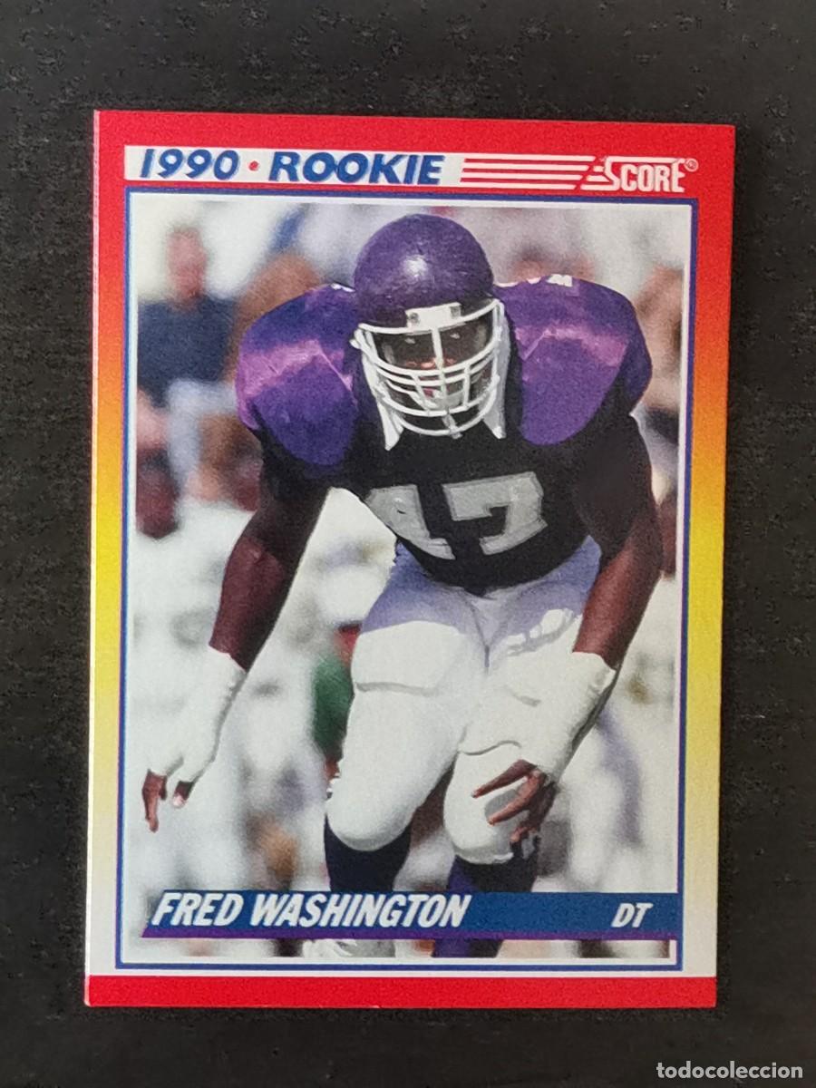 Sammelleidenschaft Sport: Score Football 1990 Rookie Card #625 Fred Washington Chicago Bears NFL Card