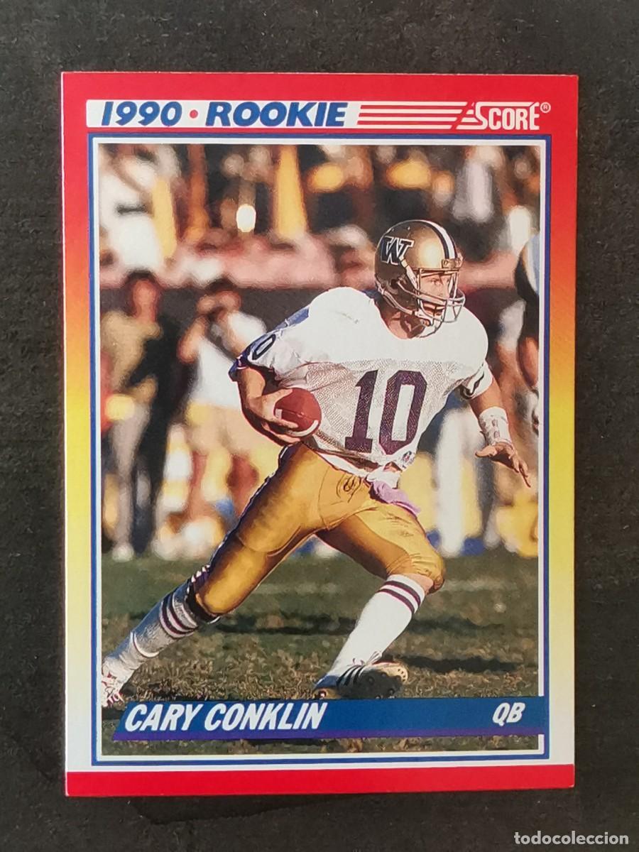 Sammelleidenschaft Sport: Score Football 1990 Rookie Card #645 Cary Conklin Washington Redskins NFL Card