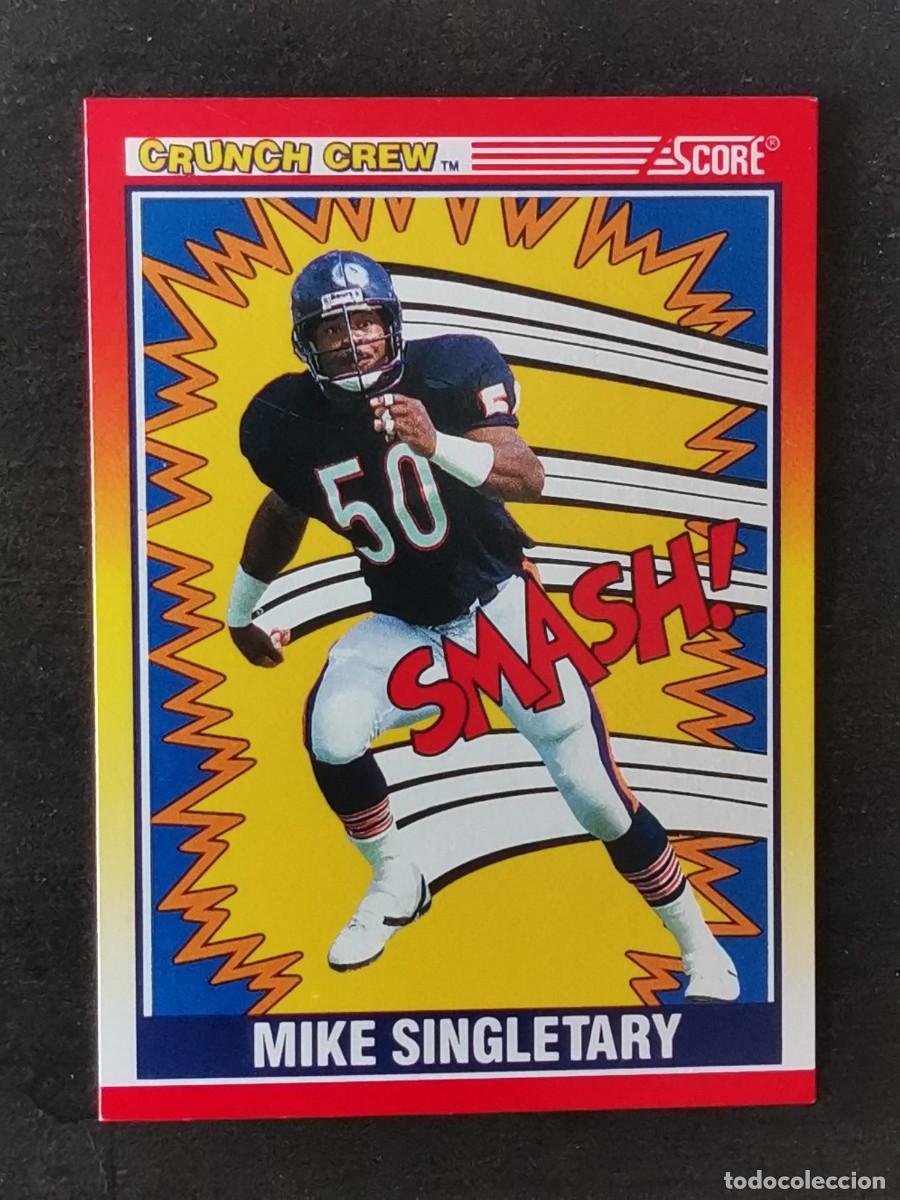 Sammelleidenschaft Sport: Score Football 1990 Crunch Crew #554 Mike Singletary Chicago Bears NFL Card