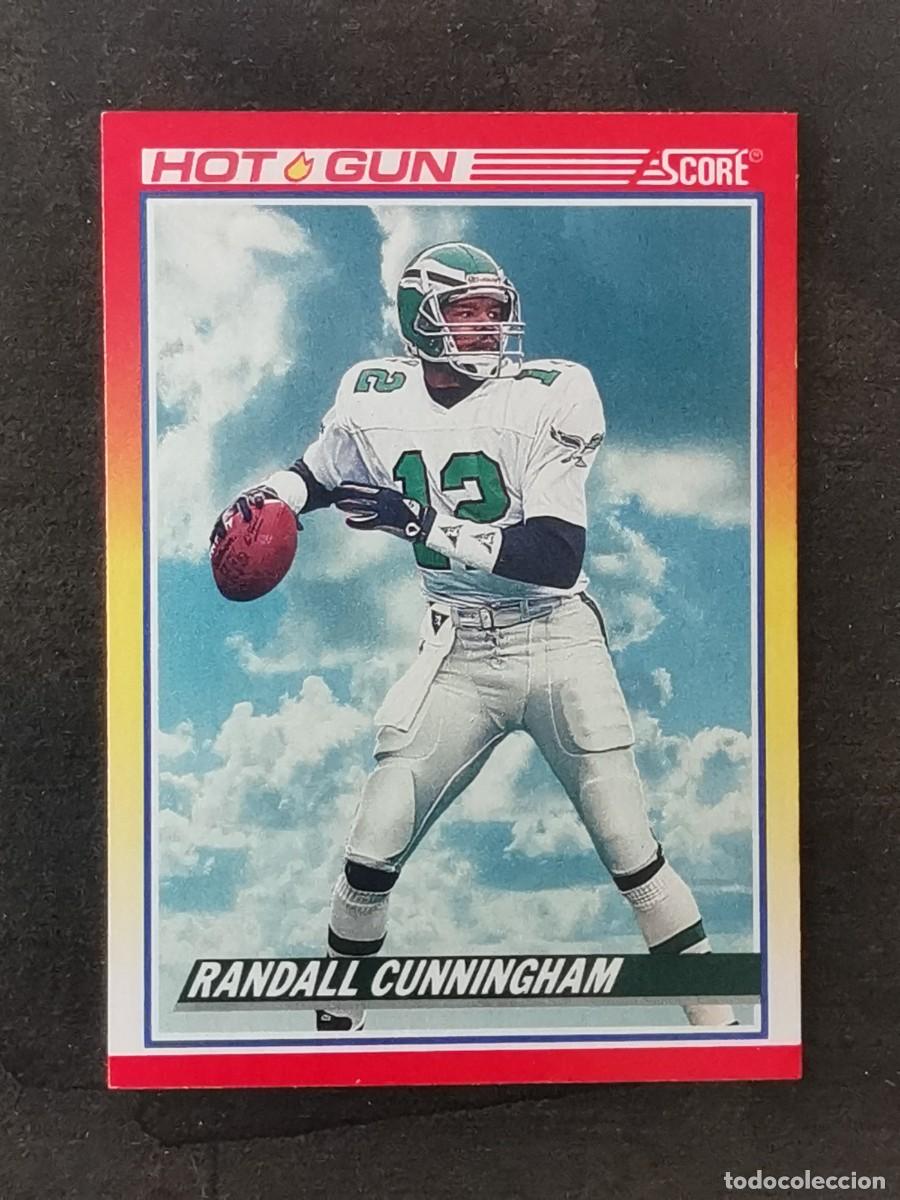 Sammelleidenschaft Sport: Score Football 1990 Hot Gun #563 Randall Cunningham Philadelphia Eagles NFL Card