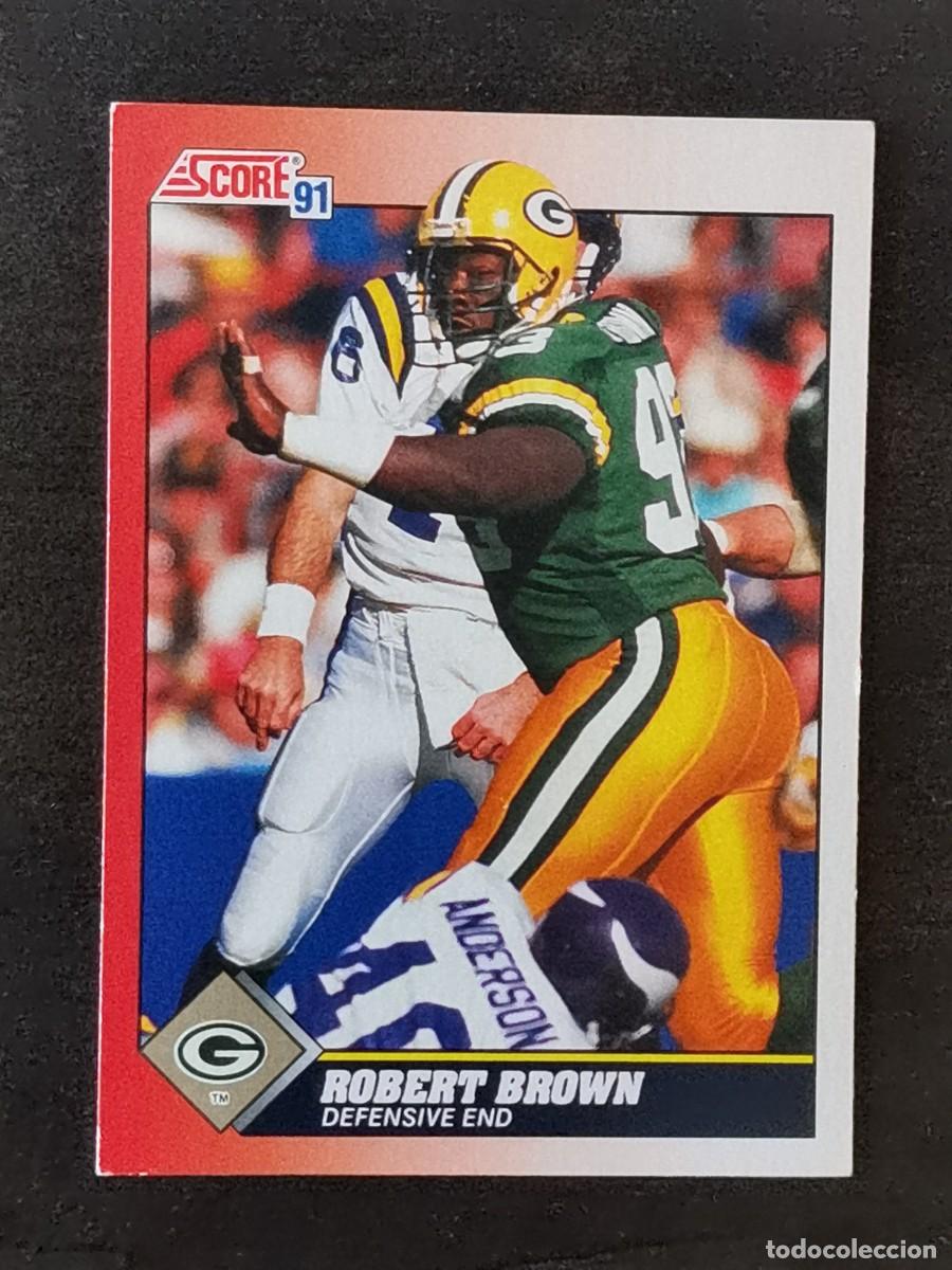 Coleccionismo deportivo: Score Football 1991 #193 Robert Brown Green Bay Packers NFL Card