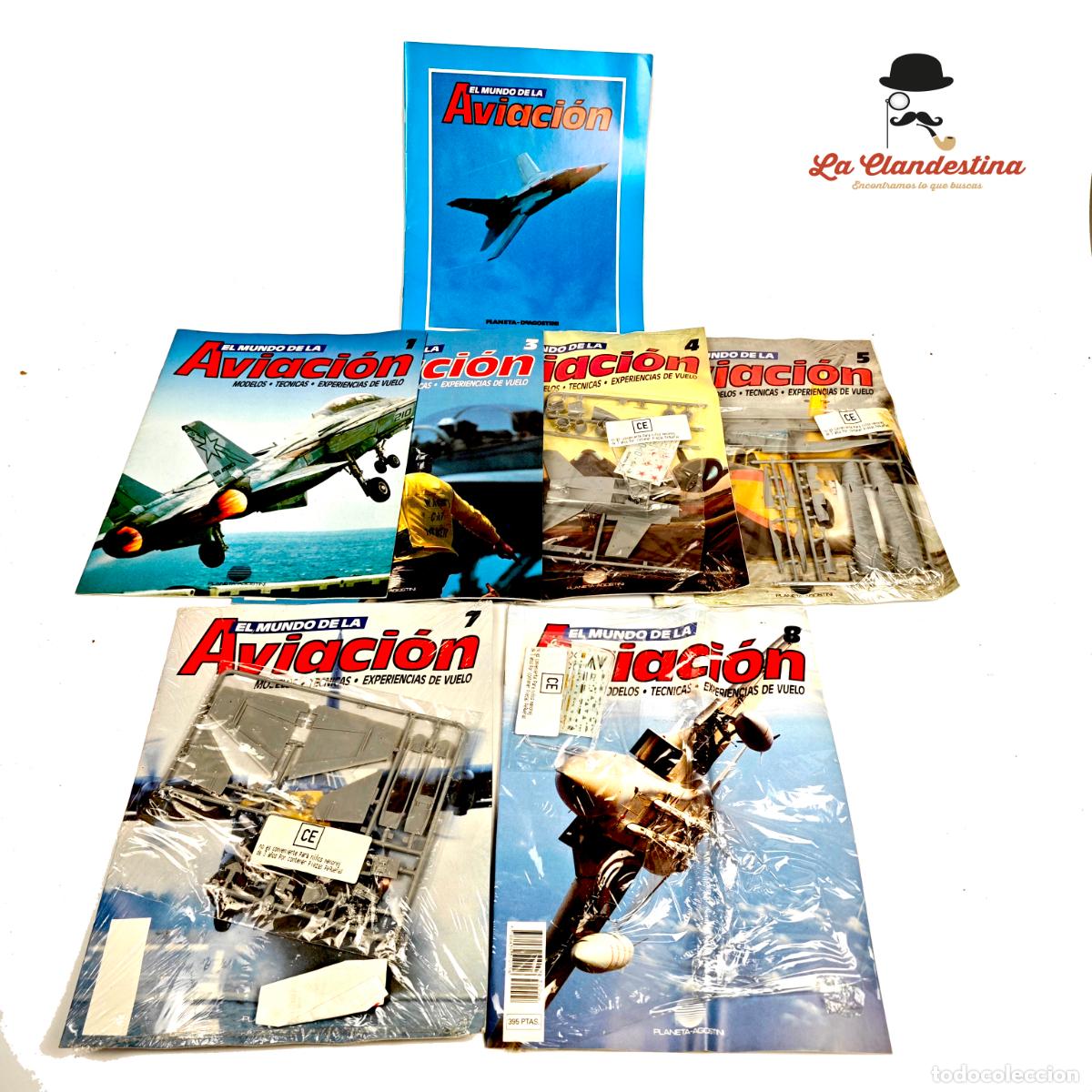 Coleccionismo deportivo: Colecci&oacute;n de 6 fasc&iacute;culos. El mundo de la aviaci&oacute;n. Maquetas. Modelismo. A&ntilde;os 90.