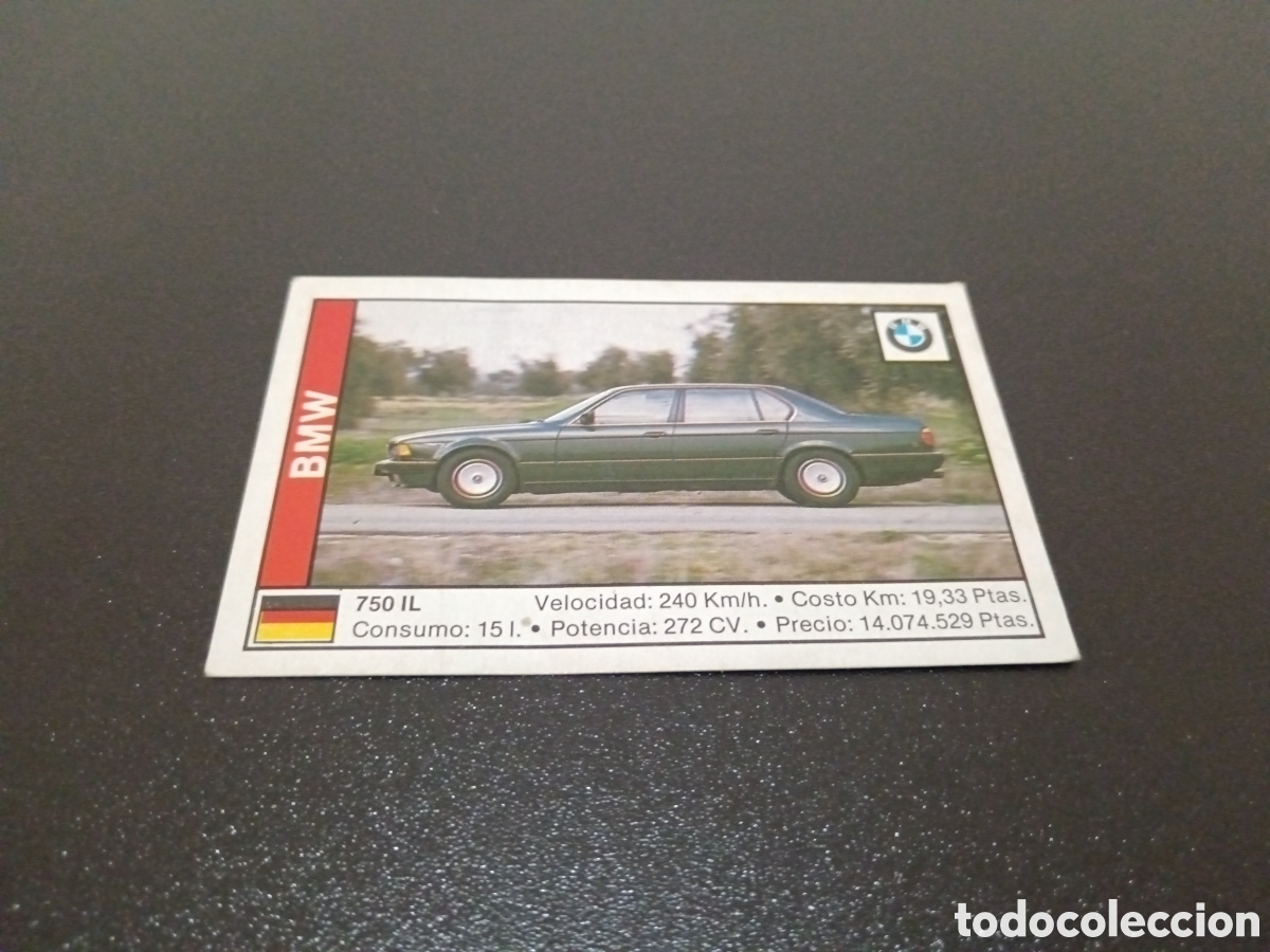 Coleccionismo deportivo: 1989 BMW 750iL N&deg; 28 SIN PEGAR