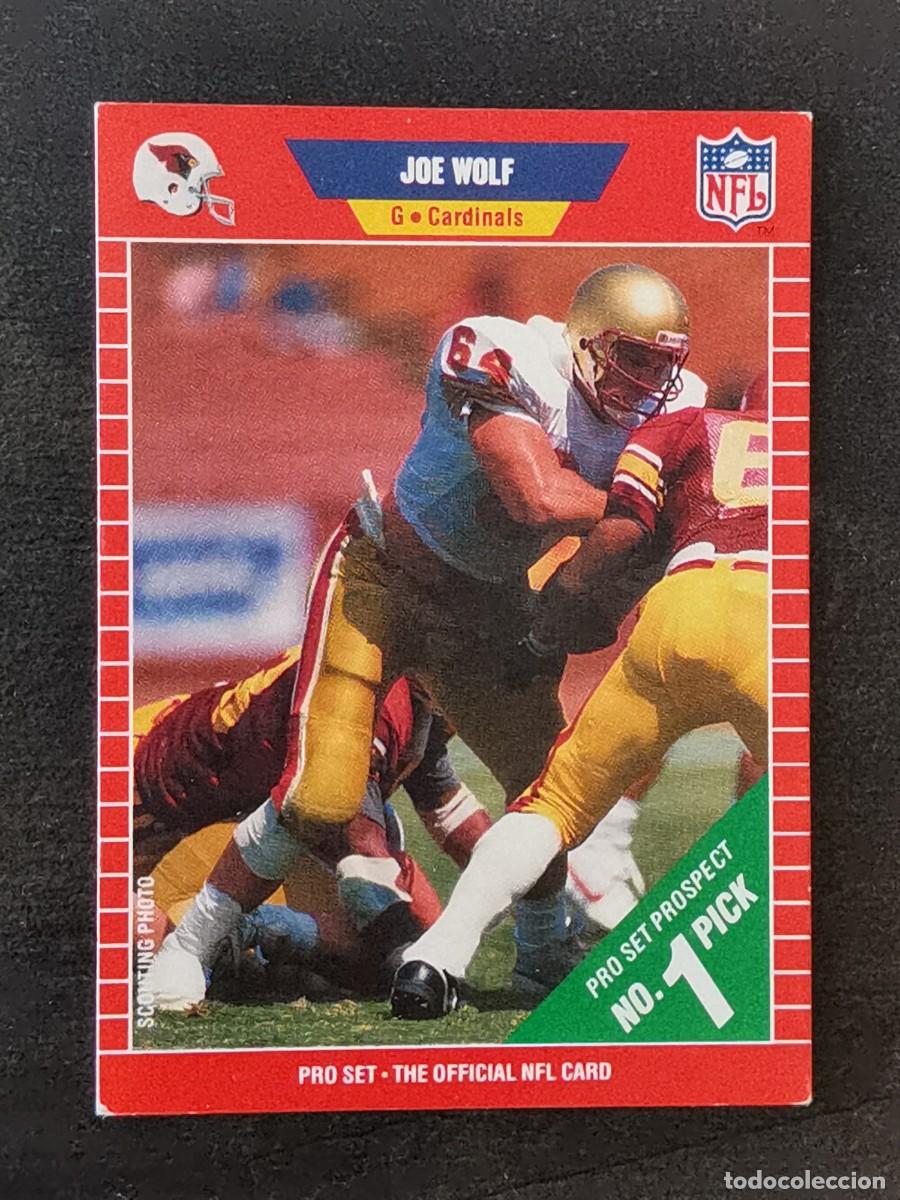Colecionismo desportivo: Pro Set Football 1989 Rookie Card #508 Joe Wolf Phoenix Cardinals NFL Card