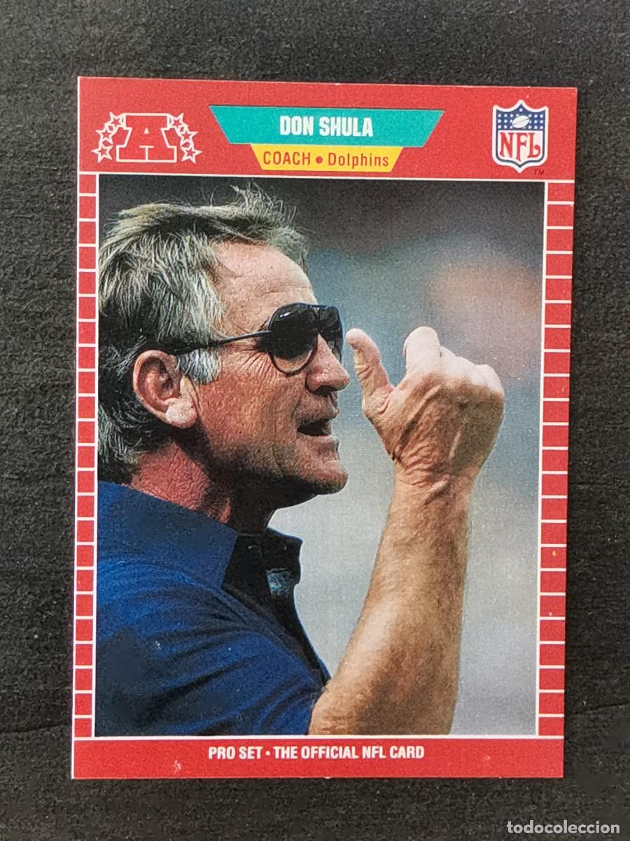 Colecionismo desportivo: Pro Set Football 1989 #225 Don Shula Miami Dolphins NFL Card