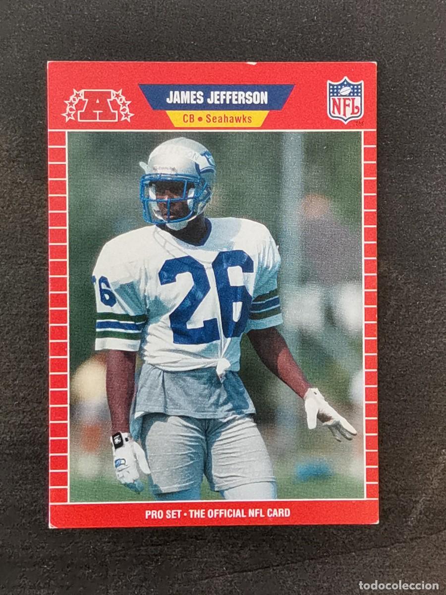 Colecionismo desportivo: Pro Set Football 1989 #539 James Jefferson Seattle Seahawks NFL Card