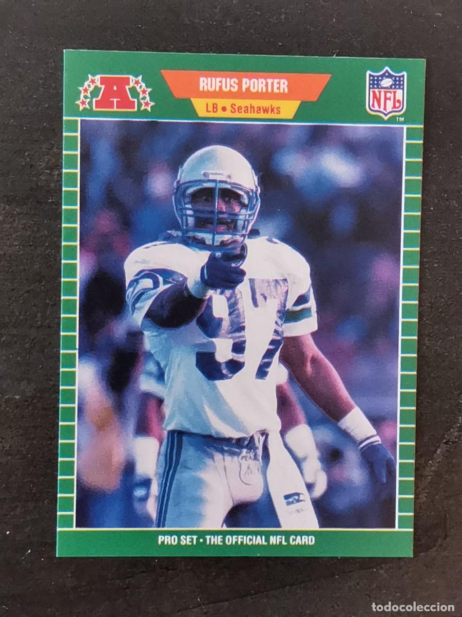 Colecionismo desportivo: Pro Set Football 1989 #400 Rufus Porter Seattle Seahawks NFL Card