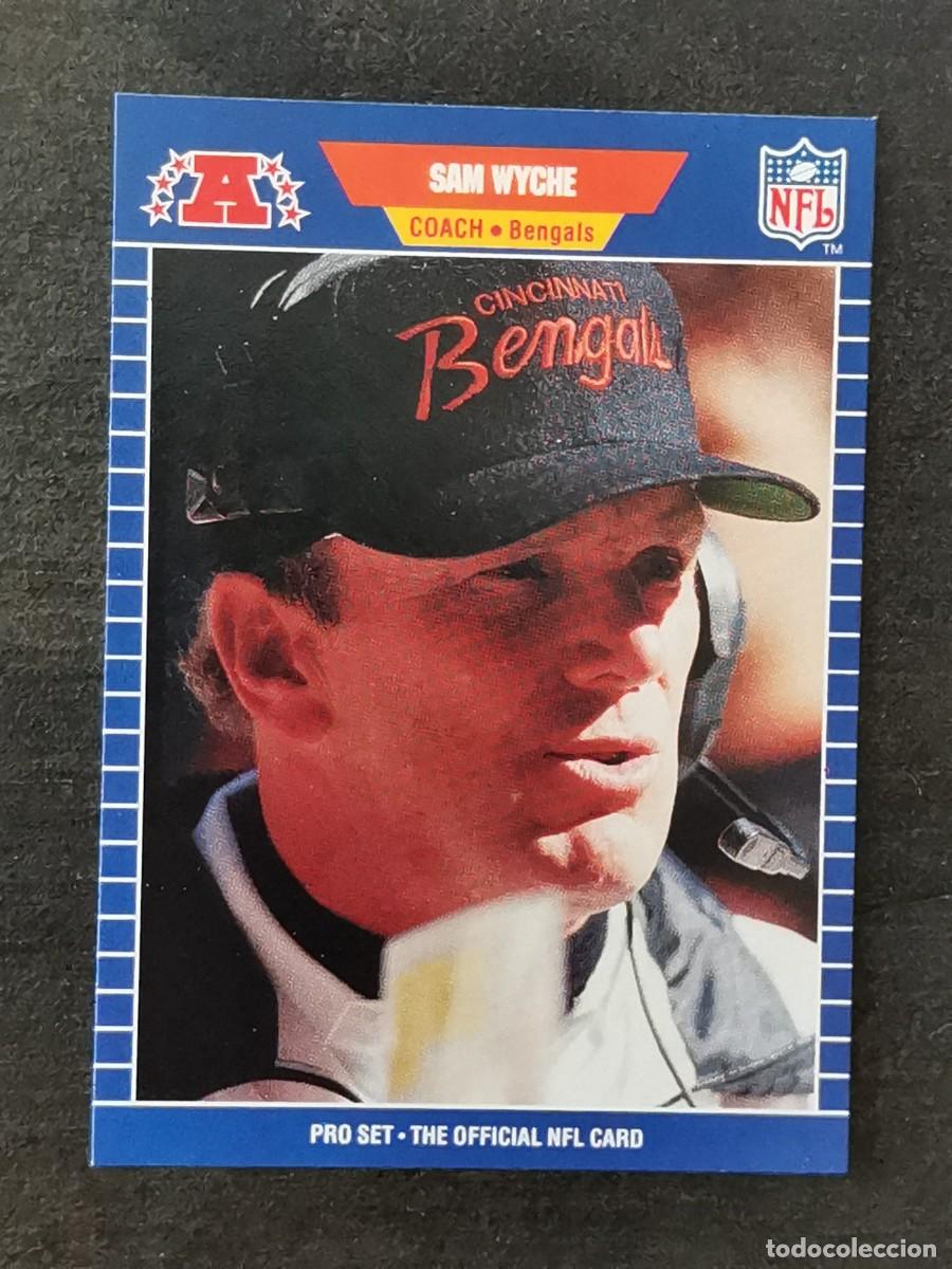 Colecionismo desportivo: Pro Set Football 1989 #72 Sam Wyche Cincinnati Bengals NFL Card