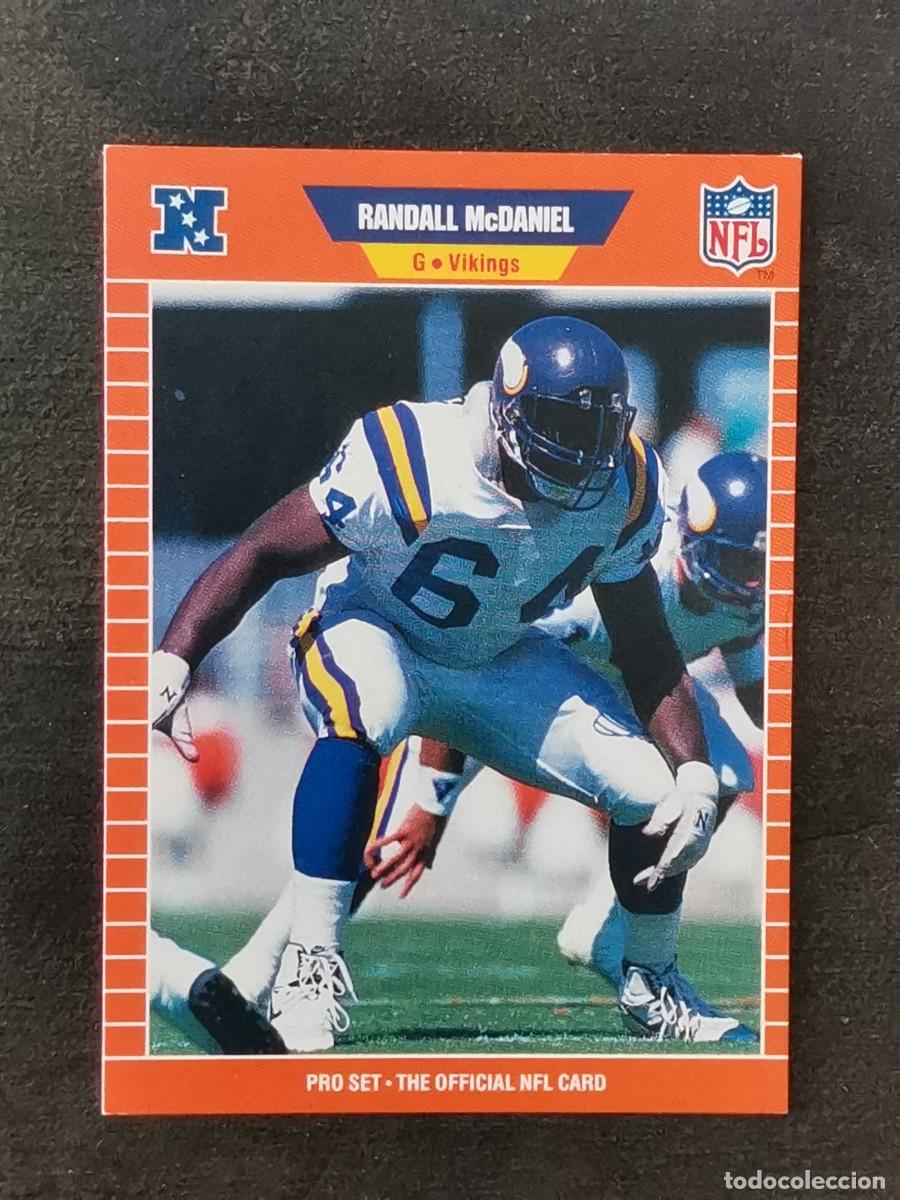 Colecionismo desportivo: Pro Set Football 1989 #235 Randall McDaniel Minnesota Vikings NFL Card