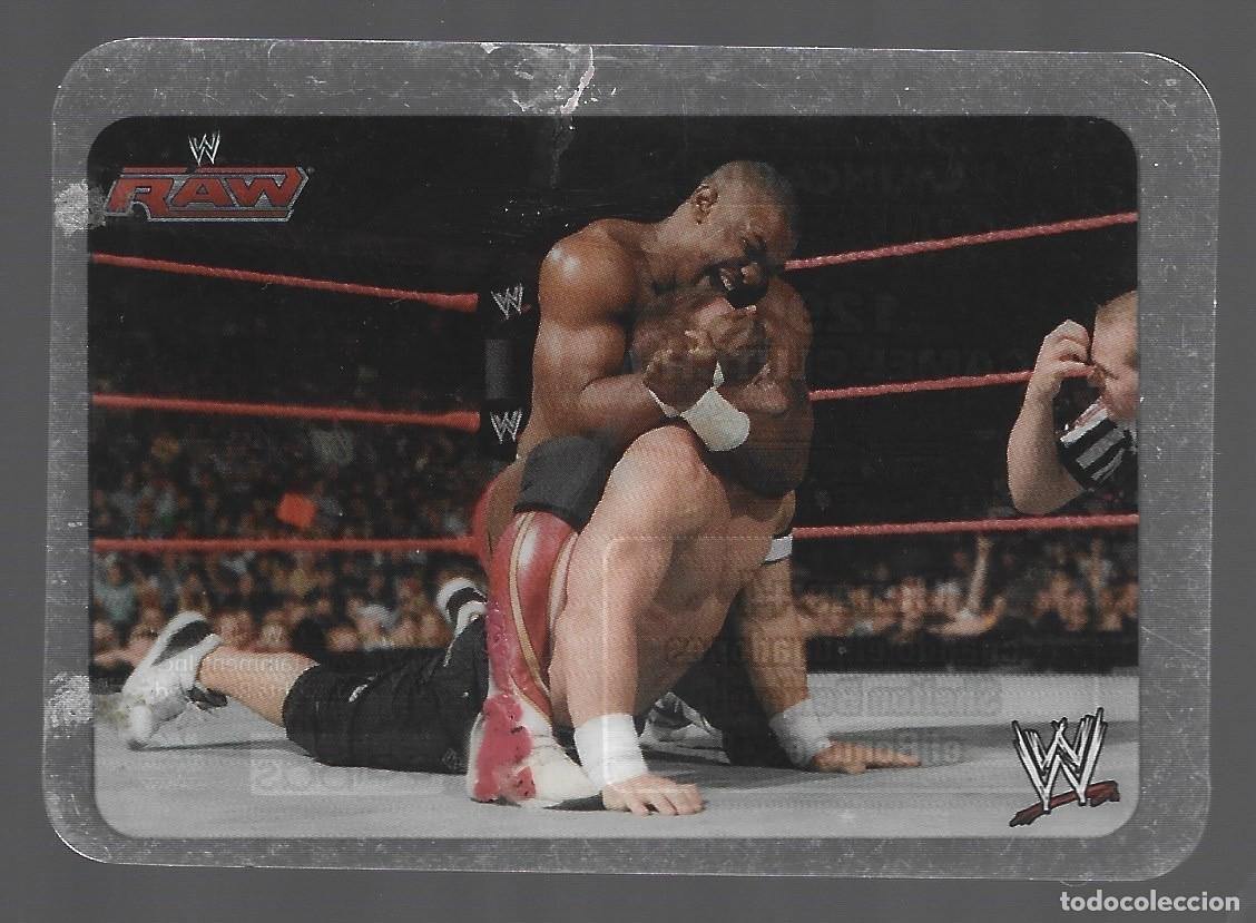 Collectionnisme sportif: CROMO DE LAMINCARDS EDICI&Oacute;N NEW N &ordm;129 CAMEL CLUTCH DE PL&Aacute;STICO