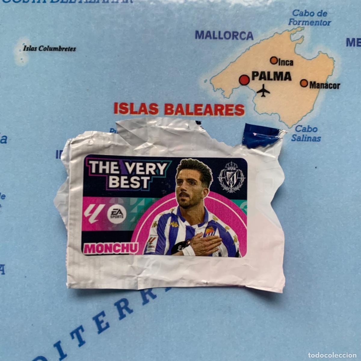Coleccionismo deportivo: Cromo chicle the very best Monchu Del Valladolid, liga este 24-25 2024-2025
