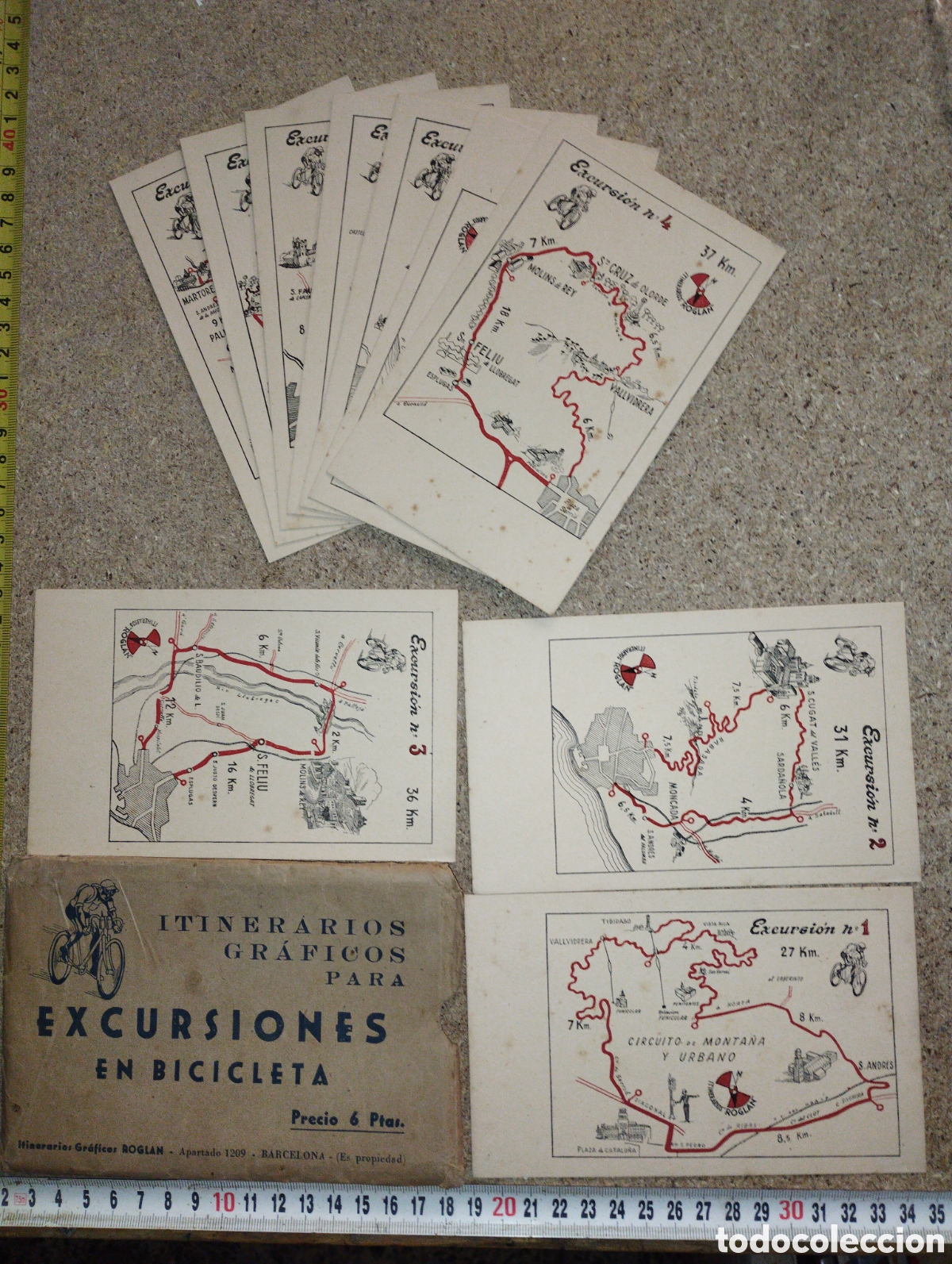 Coleccionismo deportivo: CICLISMO-COLECCION 10 CROMOS EXCURSIONES BICICLETAS-PUBLICIDAD CICLOS