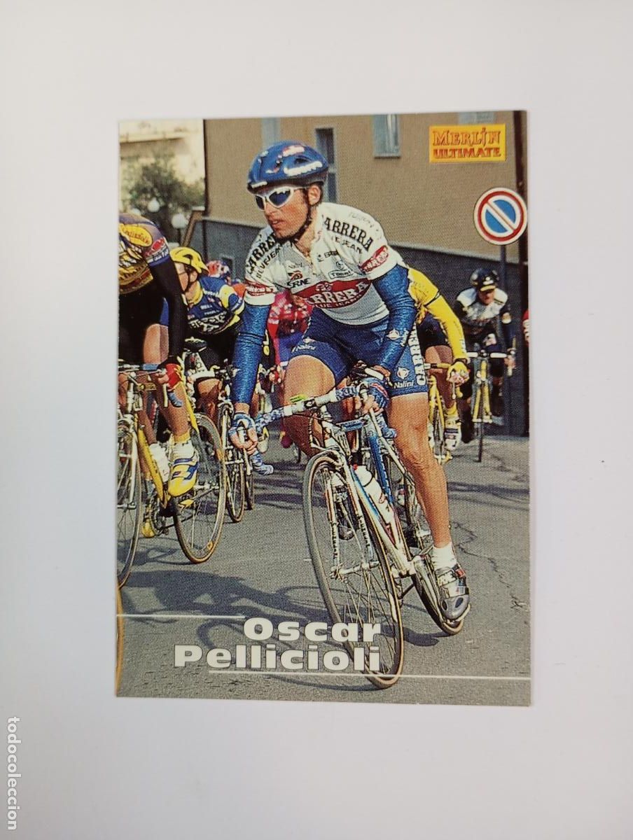 Coleccionismo deportivo: CROMO TARJETA CICLISMO. N&ordm; 68. OSCAR PELLICIOLI. MERLIN ULTIMATE. TDKP21J