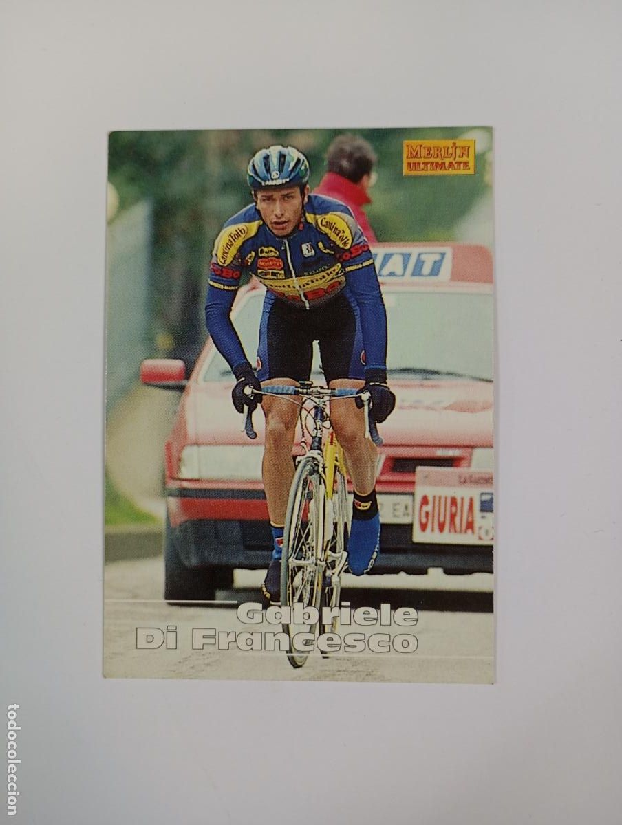 Coleccionismo deportivo: CROMO TARJETA CICLISMO N&ordm; 77. GABRIELE DI FRANCESCO. MERLIN ULTIMATE. TDKP21J