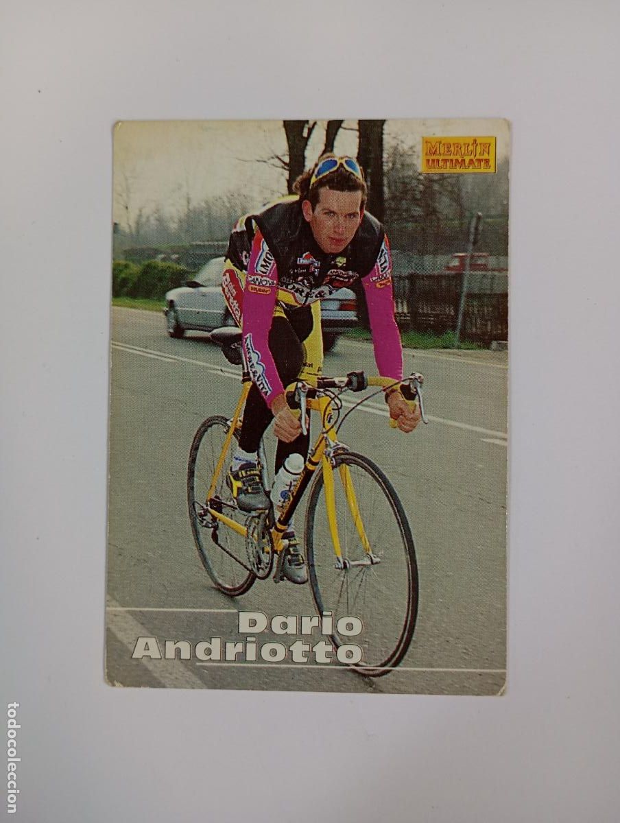 Coleccionismo deportivo: CROMO TARJETA CICLISMO. N&ordm; 223. DARIO ANDRIOTTO. MERLIN ULTIMATE. TDKP21J
