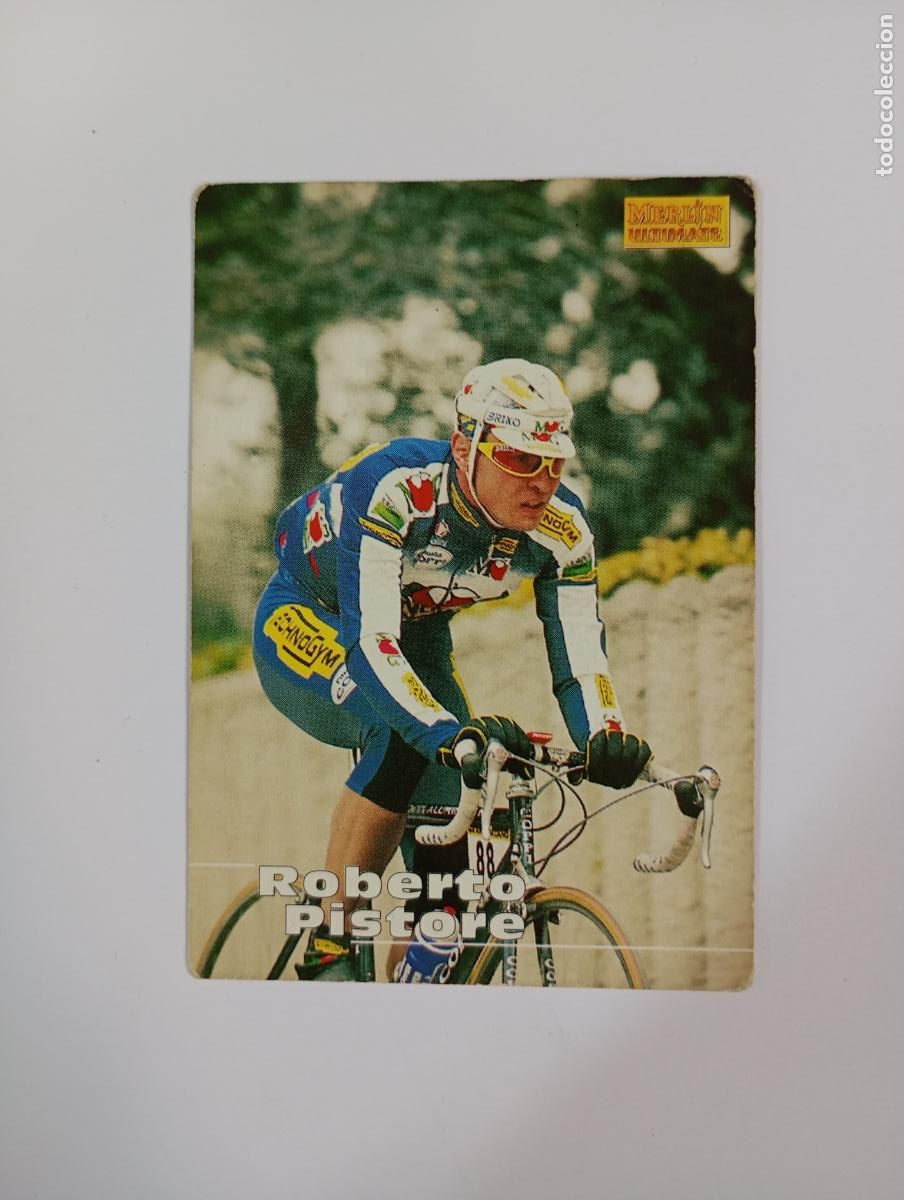 Coleccionismo deportivo: CROMO TARJETA CICLISMO. N&ordm; 25. ROBERTO PISTORE. MERLIN ULTIMATE. TDKP21J