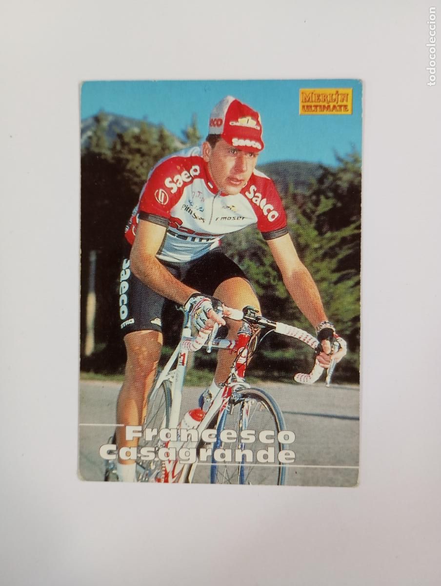 Coleccionismo deportivo: CROMO TARJETA CICLISMO. N&ordm; 46. FRANCESCO CASAGRANDE. MERLIN ULTIMATE. TDKP21J