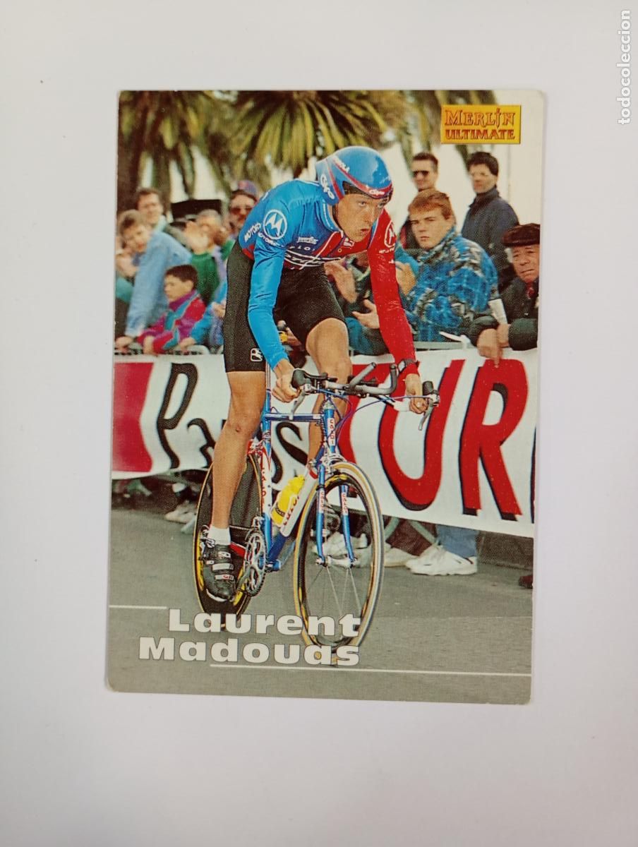 Coleccionismo deportivo: CROMO TARJETA CICLISMO. N&ordm; 58. LAURENT MADOUAS. MERLIN ULTIMATE. TDKP21J