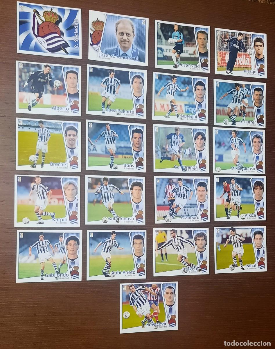 Coleccionismo deportivo: EQUIPO COMPLETO 21 JUGADORES--REAL SOCIEDAD (SIN FICHAJES NI COLOCAS)-EDICIONES ESTE 2004-2005
