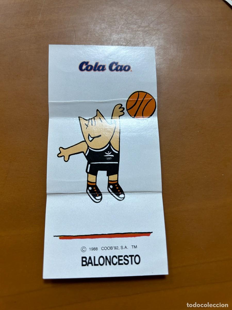 Coleccionismo deportivo: cola cao baloncesto 1988 coby 92 nuvo