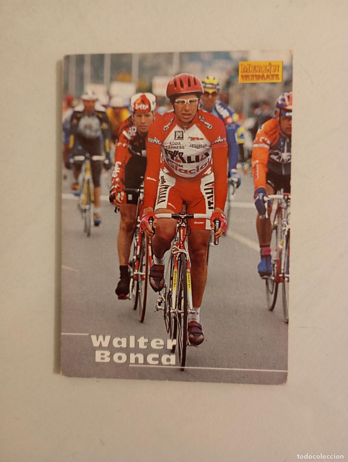 Coleccionismo deportivo: CROMO TARJETA CICLISMO. N&ordm; 204. WALTER BONCA. MERLIN ULTIMATE. TDKP21L