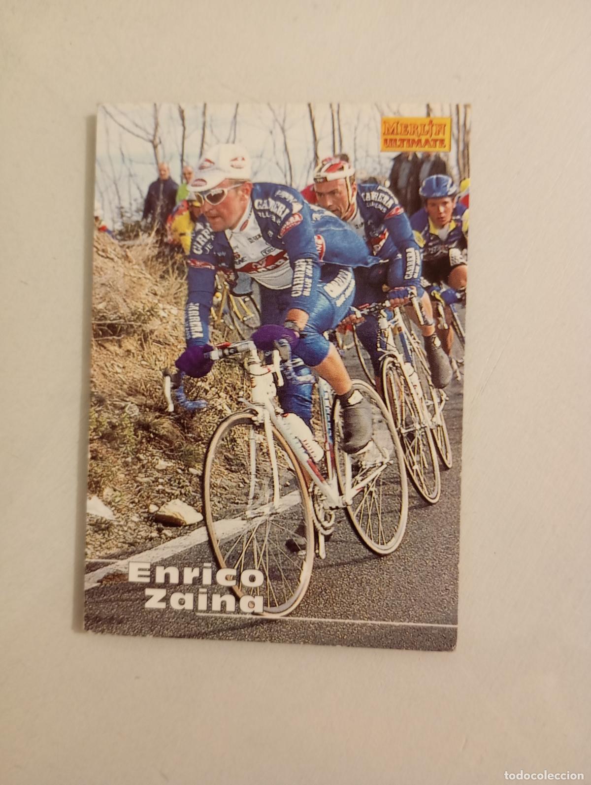 Coleccionismo deportivo: CROMO TARJETA CICLISMO. N&ordm; 67. ENRICO ZAINA. MERLIN ULTIMATE. TDKP21L