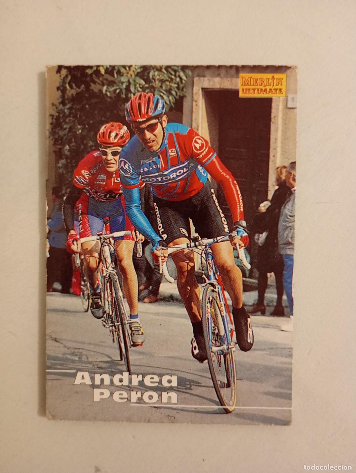 Coleccionismo deportivo: CROMO TARJETA CICLISMO. N&ordm; 59. ANDREA PERON. MERLIN ULTIMATE. TDKP21L