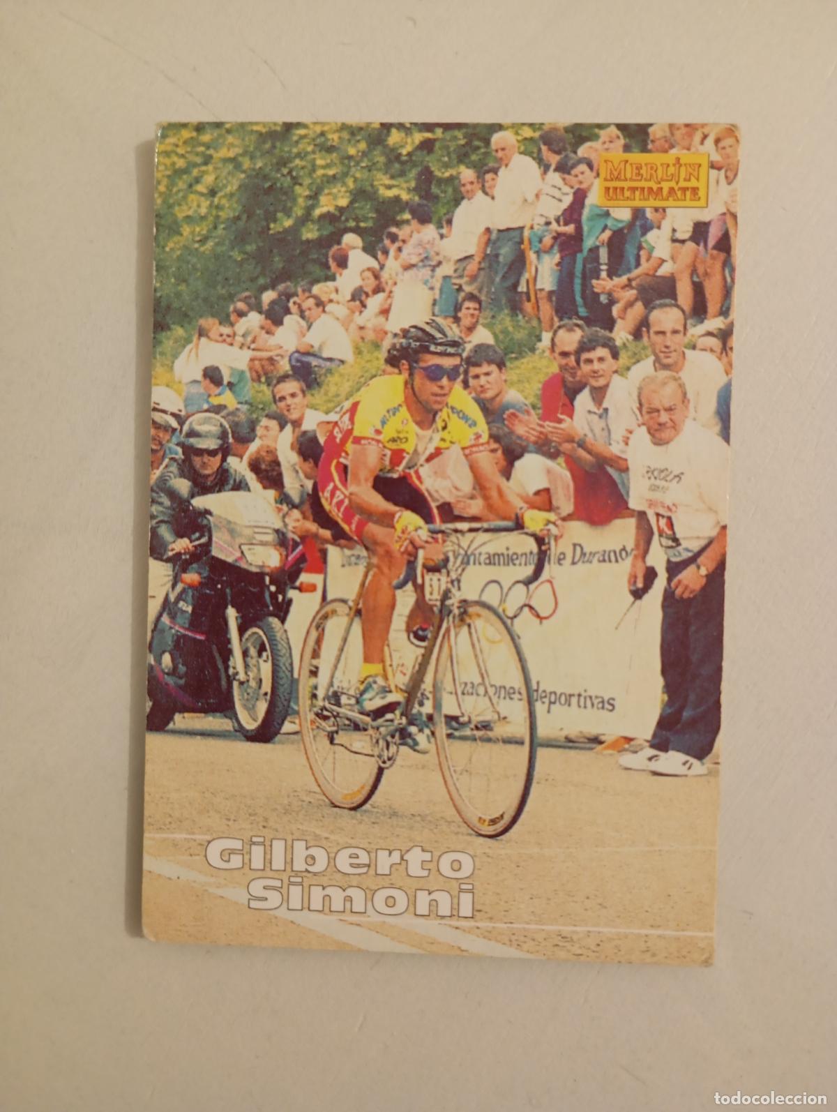 Coleccionismo deportivo: CROMO TARJETA CICLISMO. N&ordm; 187. GILBERTO SIMONI. MERLIN ULTIMATE. TDKP21L