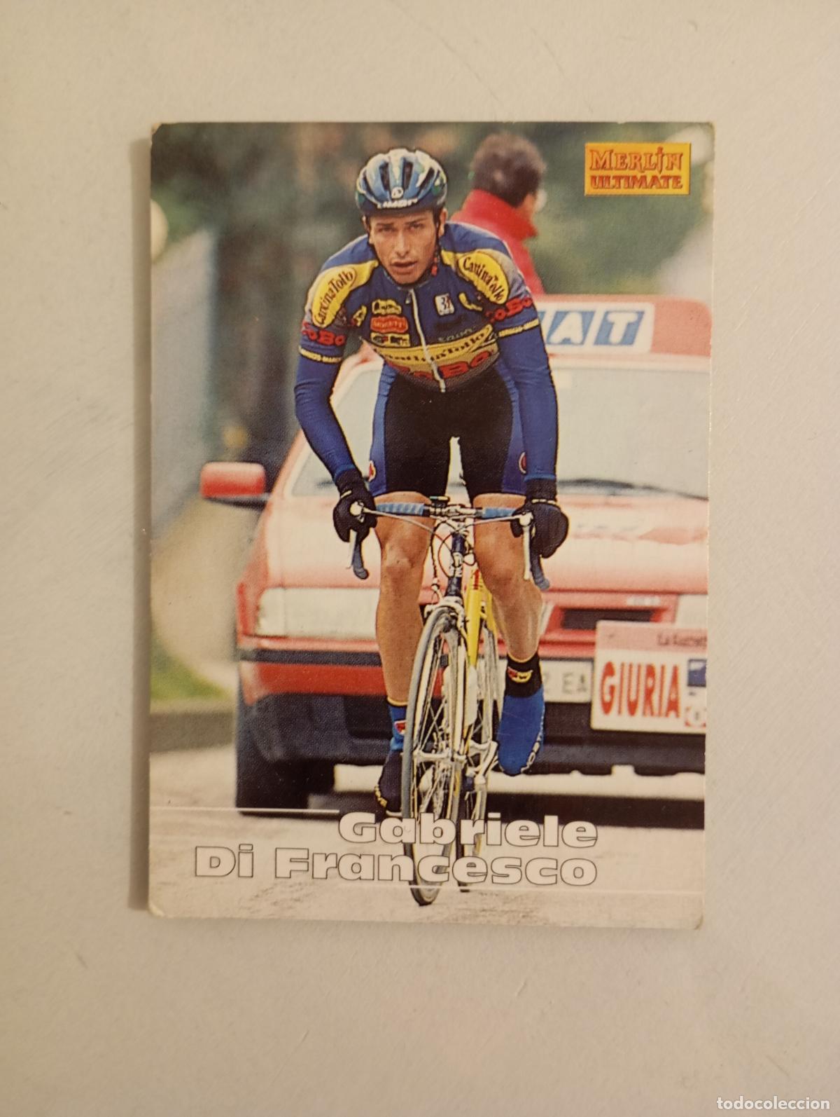 Coleccionismo deportivo: CROMO TARJETA CICLISMO. N&ordm; 77. GABRIELE DI FRANCESCO. MERLIN ULTIMATE. TDKP21L