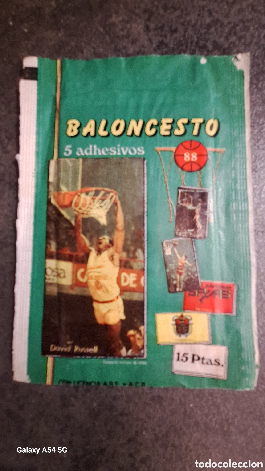 Sammelleidenschaft Sport: 1 SOBRE CROMOS SIN ABRIR BALONCESTO 88