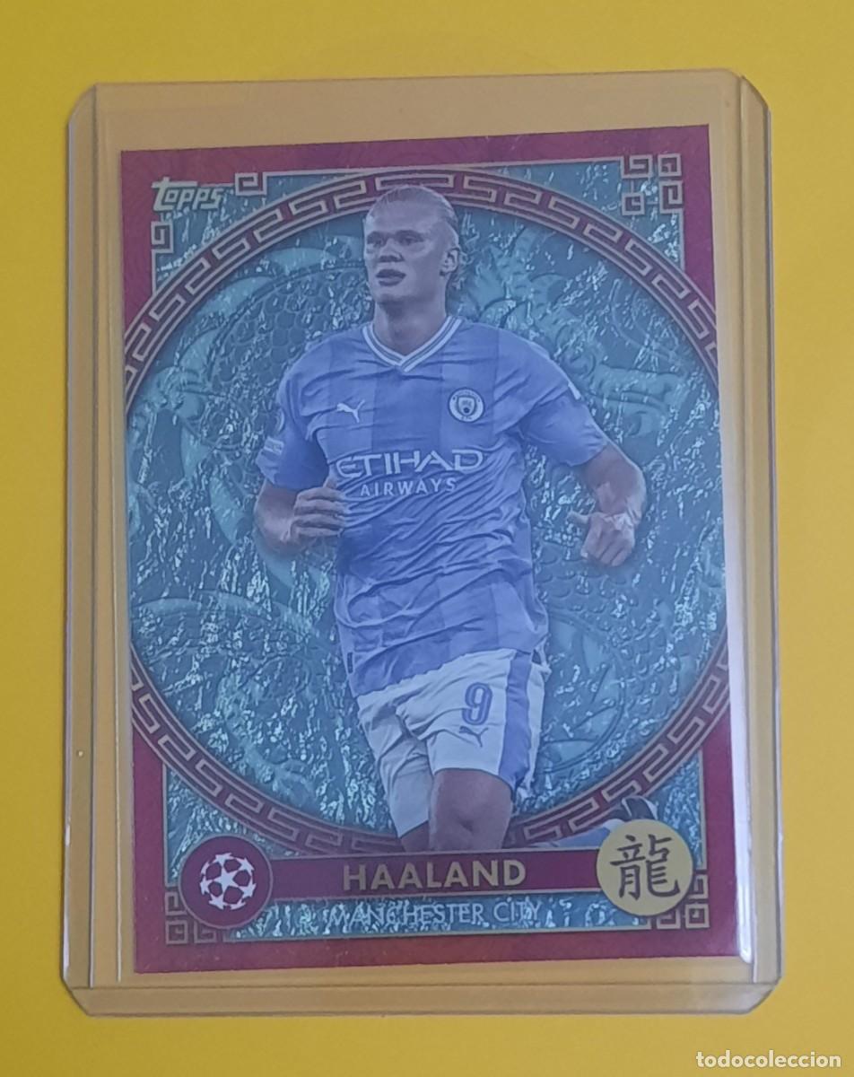 Coleccionismo deportivo: HERLING HAALAND NY-1 (NUEVO A&Ntilde;O CHINO)-2023-2024-TOPPS JADE EDICI&Oacute;N-