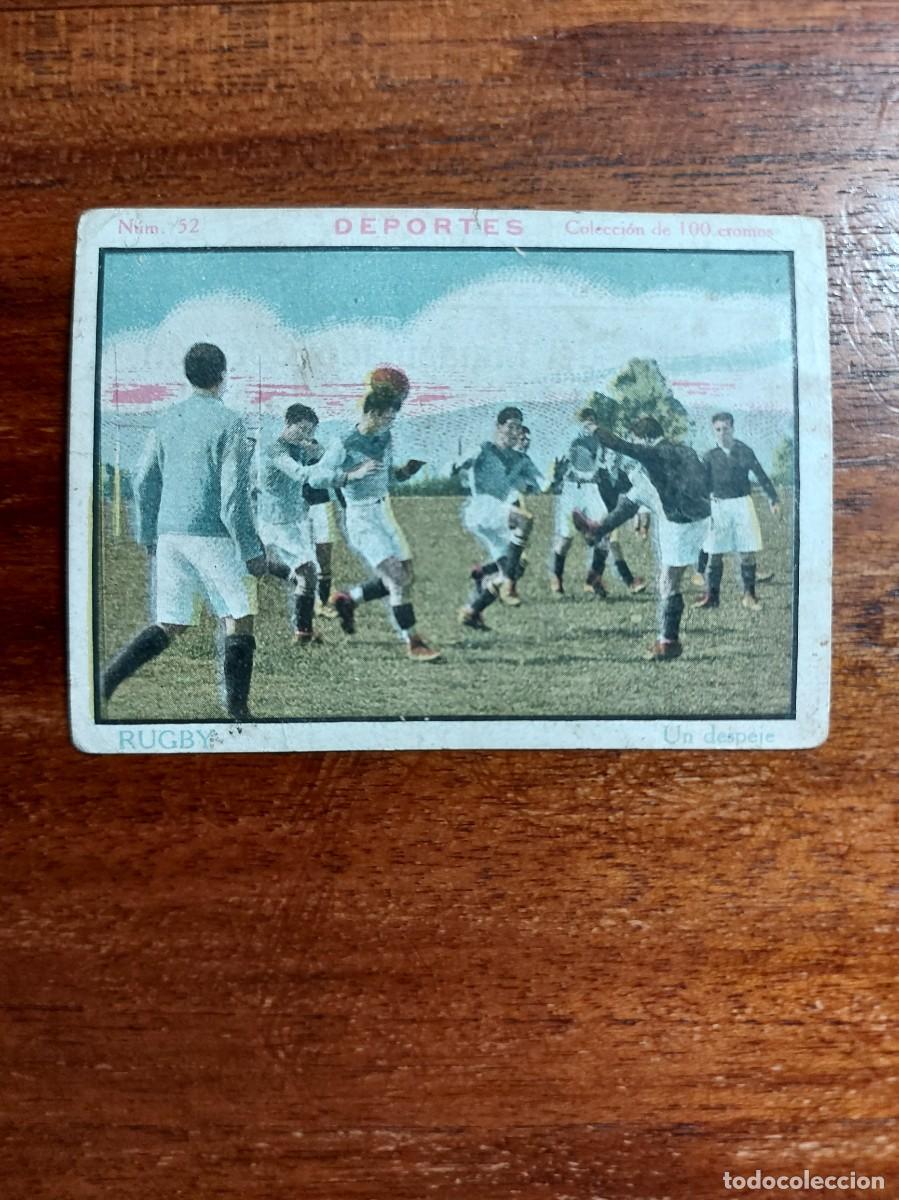 Coleccionismo deportivo: RUGBY ( UN DESPEJE ) - CROMO DE LA COLECCI&Oacute;N DEPORTES - N&Uacute;MERO 52 - A&Ntilde;O 1923