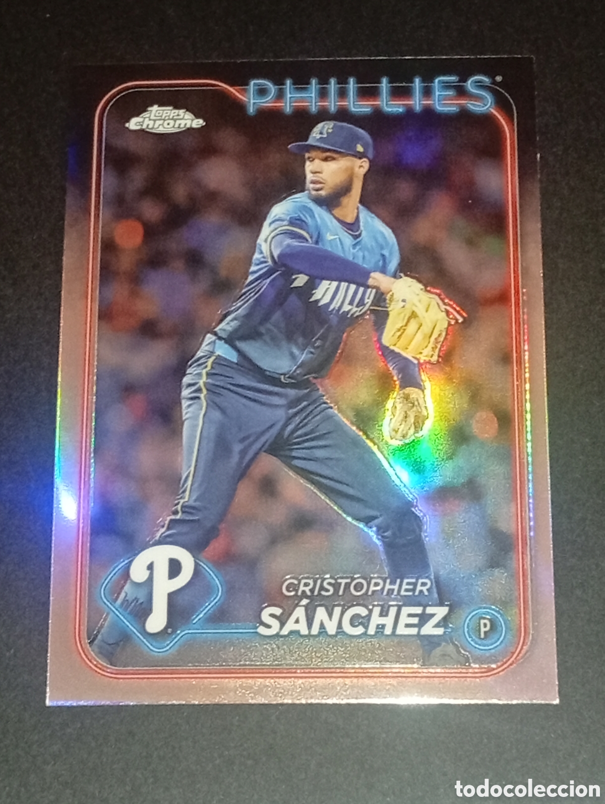 Sammelleidenschaft Sport: paralela refractor SANCHEZ TOPPS CHROME MAJOR LEAGUE BASEBALL BEISBOL 2024 PANINI CROMOS CARD