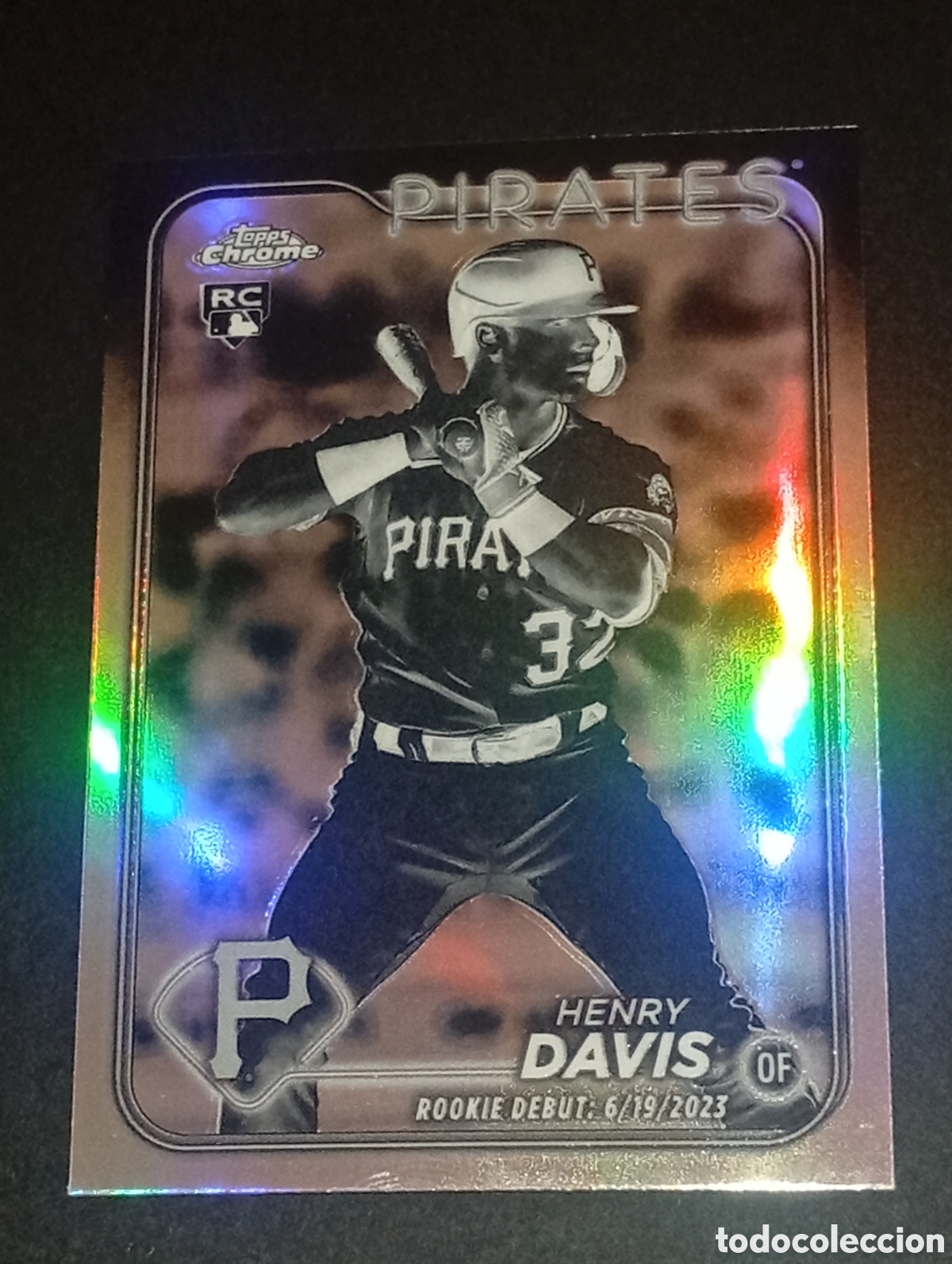 Sammelleidenschaft Sport: paralela refractor DAVIS TOPPS CHROME MAJOR LEAGUE BASEBALL BEISBOL 2024 PANINI CROMOS CARD